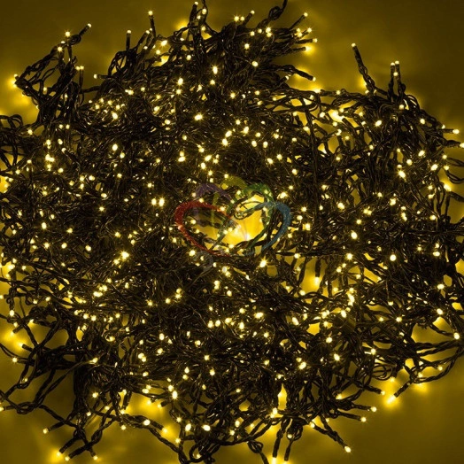 Гирлянда профессиональная LED ClipLight 2х4В 5 нитей по 20 метров желтый Flashing