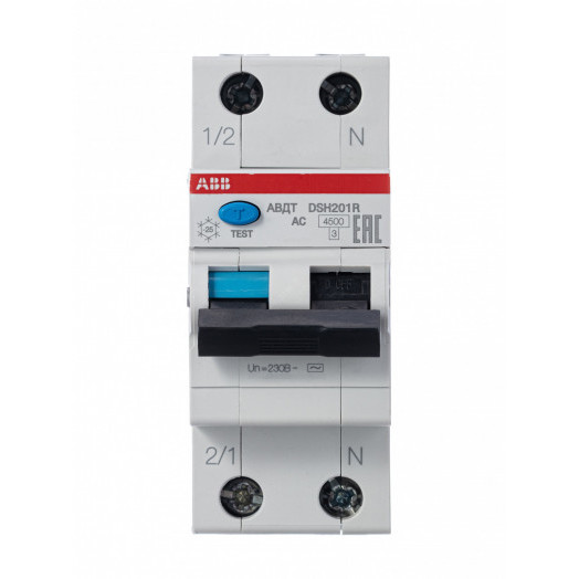 Выключатель автоматический дифференциальный (АВДТ) DSH201R AC30 1п+N C6А 30мА тип АС