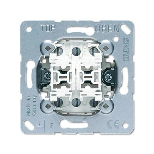 Переключатель самовозвратный 2-клавишный. (проходной) Механизм. 20A 250V