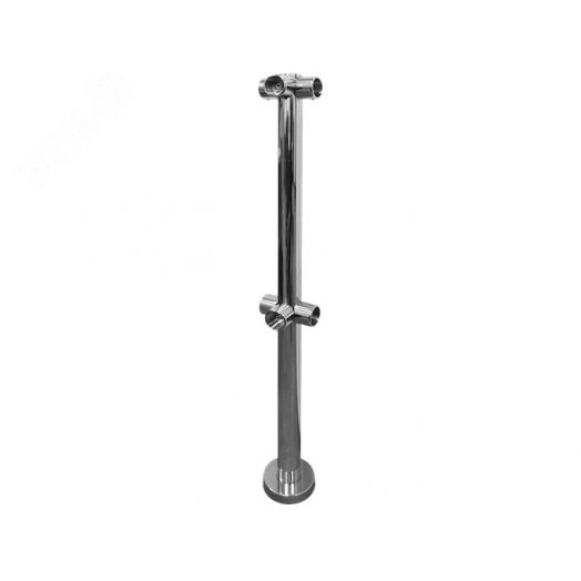 Стойка с крепежным фланцем и накладкой, 6 отверстий