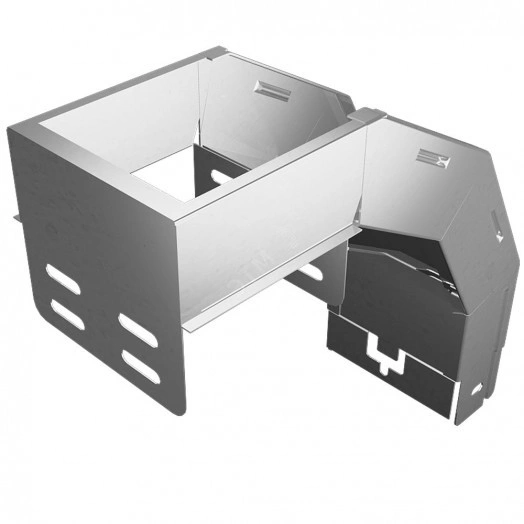 T-ответвитель крышка верт. вниз 80х300х150 мм ПЛЮС HD