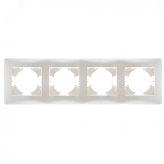 Bravo рамка 4-местная,  жемчуг