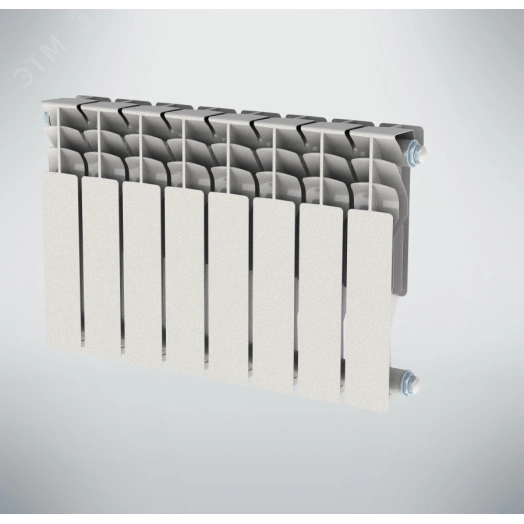 Радиатор алюминиевый секционный 500/100/6 боковое подключение