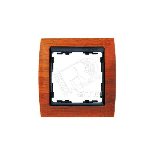 Рамка на 4 поста, S82, вишня - графит