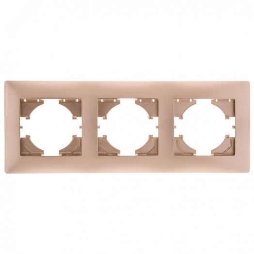 Bravo рамка 3-местная,  шампань