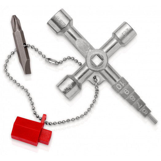 Profi-Key 4-лучевой крестовой ключ для стандартных шкафов и систем запирания L-90 мм KN-001104