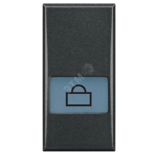 Axolute Клавиши с подсветкой для выключателей AXIAL 1 модуль символ Посыльный антрацит