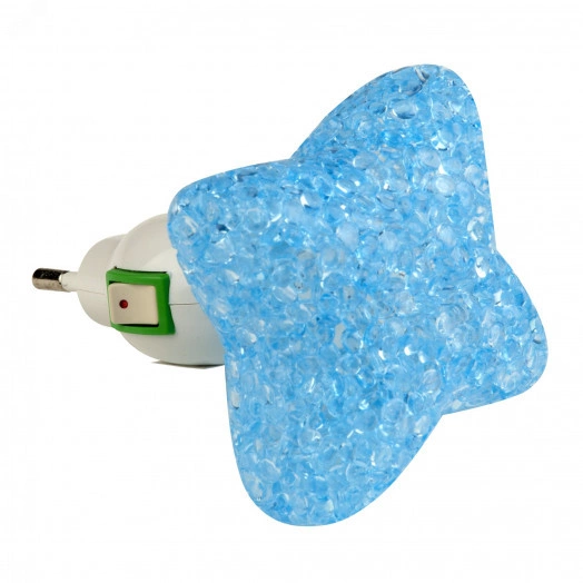 Ночник светодиодный  DTL309 0,1W 1LED синий Звездочка Uniel