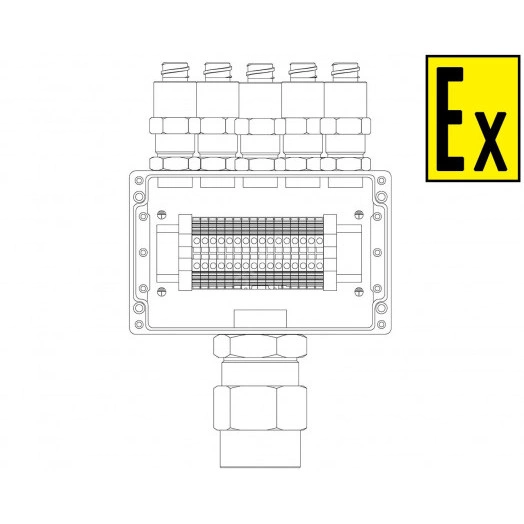 Коробка коммутационная взрывозащищенная КВМК 1610