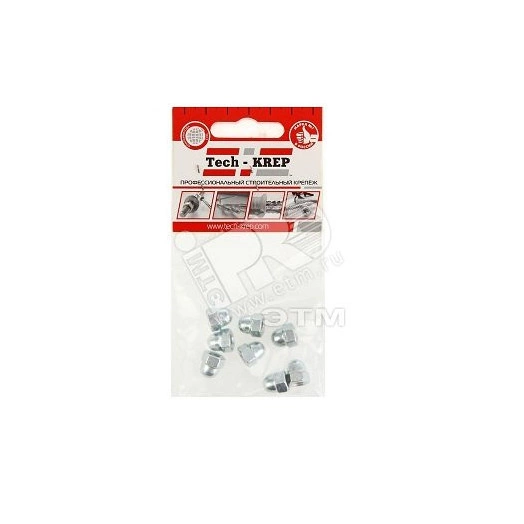 Гайка DIN1587 М6 колпачковая оцинкованная (8 шт)