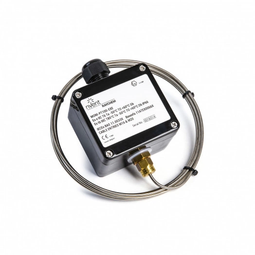 Датчик температуры с соединительной коробкой, Pt100, EEx e