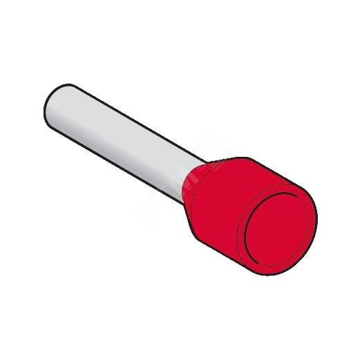 Лента наконечник средний 1мм.кв красная