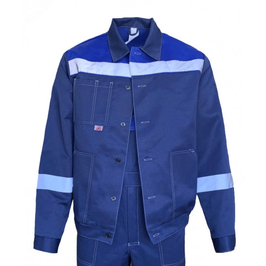 Костюм Енисей летний куртка ткань, полукомбинезон, цвет  темно-синий с васильком р. 48-50, 96-100, 82-188