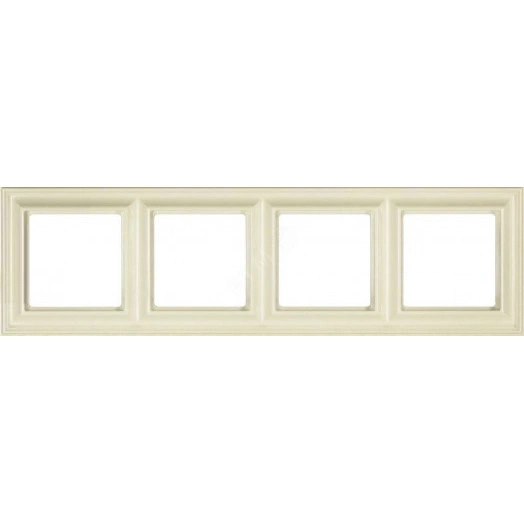 EPD Рамка 4-кратная для вертикальной и горизонтальной установки слоновая кость