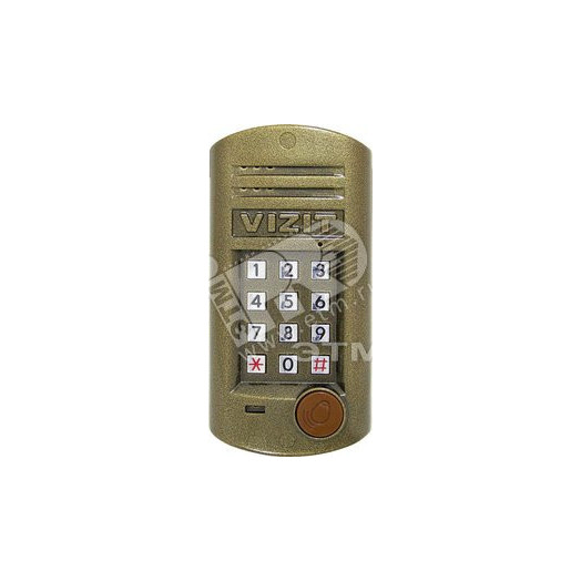 Блок вызова для совместной работы с блоками управления домофоном СЕРИИ 300 Встроенный считыватель ключей VIZIT-RF3