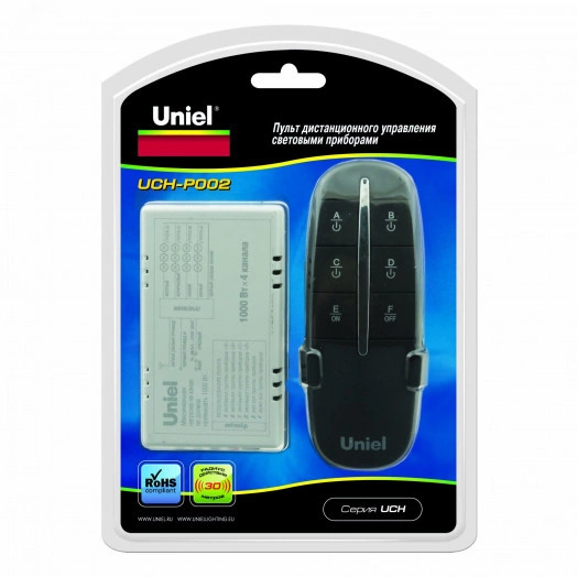 Пульт управления светом UCH-P002-G4-1000W-30M, четыре канала