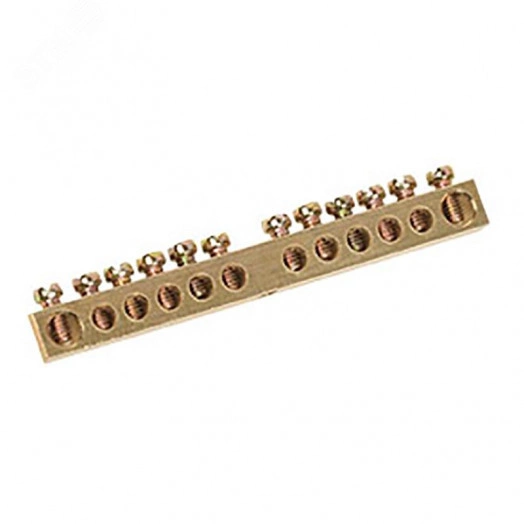 Шина PEN ''земля-ноль'' 6х9 мм 12х1 (12 группхкрепеж по центру)