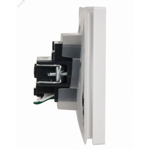 FORTE&PIANO Розетка 1-местная с заземлением с защитными шторками и крышкой безвинтовое крепление 16А IP44 FP219 белый IEK