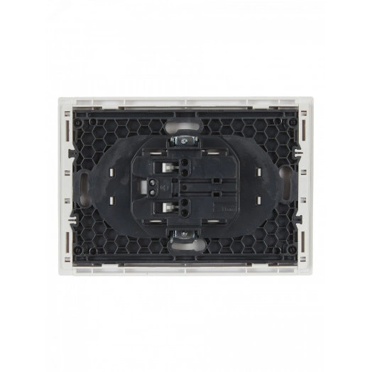 FORTE&PIANO Розетка 2-местная без заземления без защитных шторок безвинтовое крепление 10А FP226 белый IEK