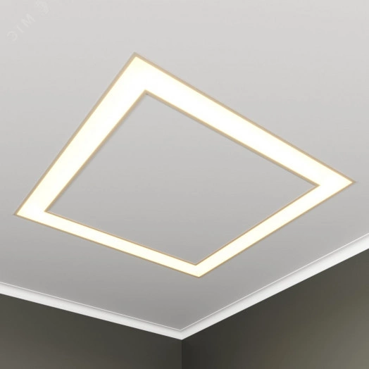 Светильник светодиодный RVE-LBX-HOLE-BOX-930-V (Квадрат с отв. 930х930х100мм S80мм 84Вт встраиваемый 4000K Белый)