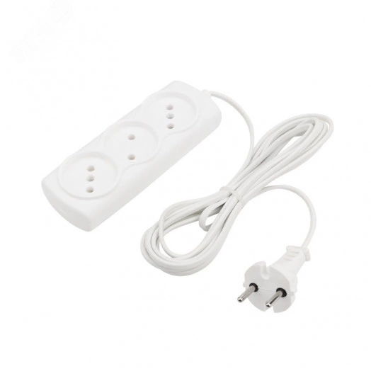 Удлинитель PROconnect STANDARD 3 гнезда, 3 м, 2х0.75 мм , б/з, белый