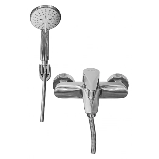 Смеситель для ванны и душа ПСМ-300-1 STEEL нержавеющая сталь AISI-304 тип См-ВОРНШлА