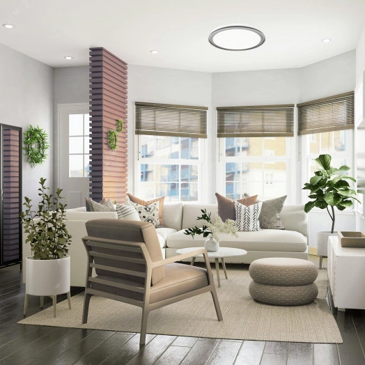 Светильник светодиодный ДБО-75 настенно-потолочный управляемый LEGION 230В 3000-6500K 6000Лм 485x85мм