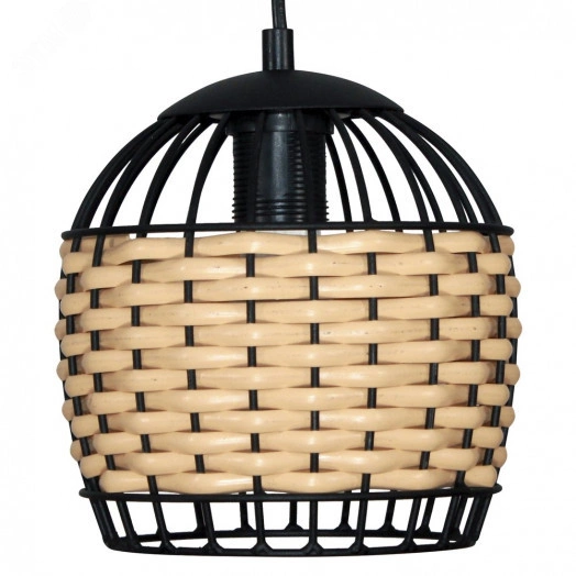 Светильник Кантри 211 черн.муар НСБ 01-60-179 ИМ подвесной оплетенный