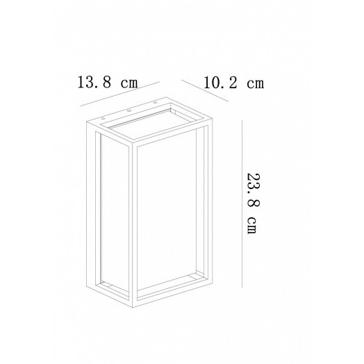 Светильник уличный настенный Arte Lamp MARFIK A2322AL-1BK 1*E27 Металл Прозрачный