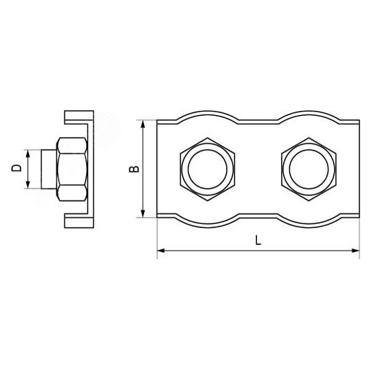 Держатель гибкой шины 80-100мм до 4 шт