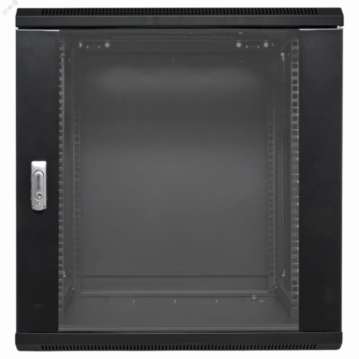 Шкаф настенный 19' TERACOM PRO 12U 600х600 мм дверь стеклянная с замком-ручкой чёрный