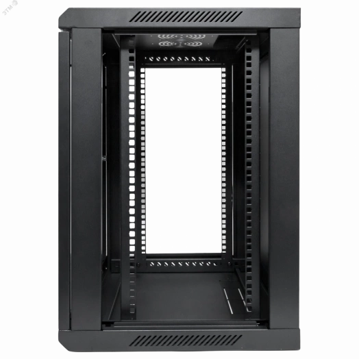 Шкаф настенный 19' TERACOM PRO 12U 600х600 мм дверь стеклянная с замком-ручкой чёрный