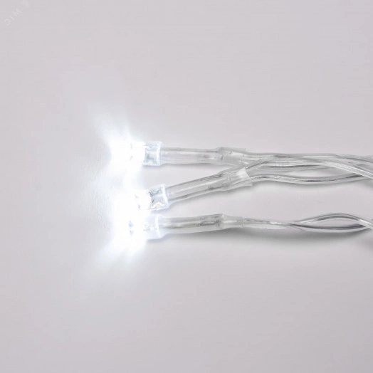 Занавес светодиодный с эффектом мерцания ULD-C3020-240/TTK WHITE IP44 3х2м Соединяемый 240 светодиодов Провод прозрачный