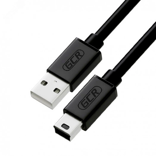 Кабель USB 2.0 AM на Mini USB B, морозостойкий, 1.5 м., черный