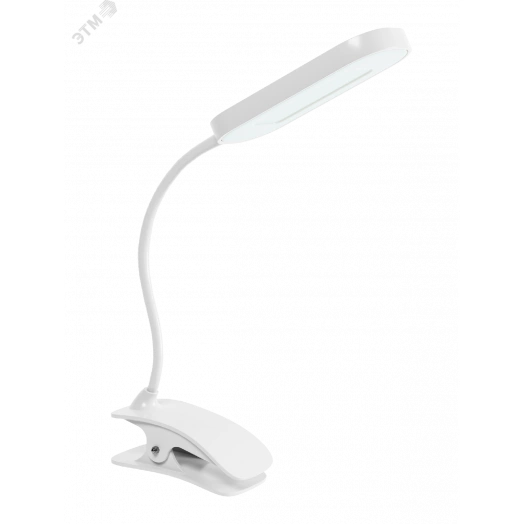 Светильник настольный светодиодный на прищепке 8 Вт Белый