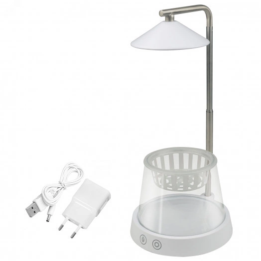 Светильник для растений светодиодный с подставкой и декоративной емкостью ULT-P36-3W/4000K+SPSB IP40 WHITE 4000K + cпектр для рассады и цветения