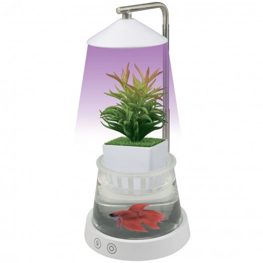 Светильник для растений светодиодный с подставкой и декоративной емкостью ULT-P36-3W/4000K+SPSB IP40 WHITE 4000K + cпектр для рассады и цветения