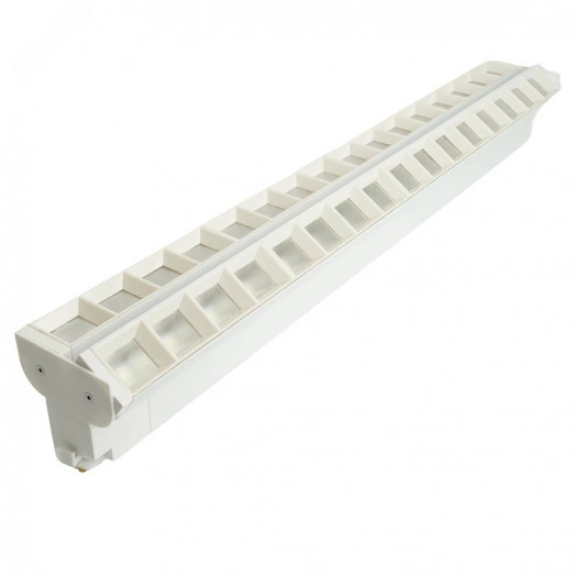 Светильник светодиодный трековый на шинопровод ДПО-2х30w 6500К 6600Лм поворотный белый