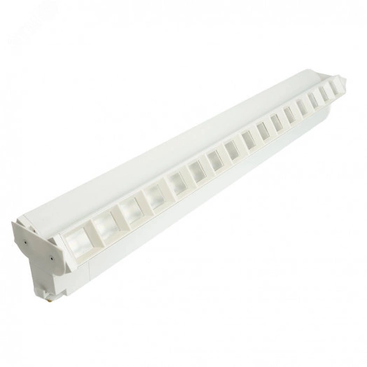 Светильник светодиодный трековый на шинопровод ДПО-2х30w 6500К 6600Лм поворотный белый