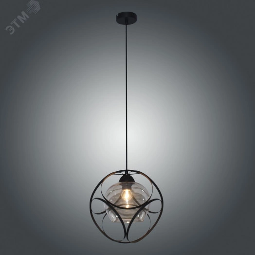 Светильник Романо 212 черн.муар (Плафон 7589) НСБ 01-60-182 Е27 ИМ подвесной