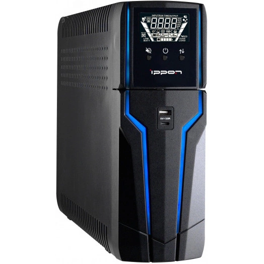 Источник бесперебойного питания Line-interactive  1000 Ва/600 Вт, разъем с батарейной поддержкой    EUROx2, разъемы байпасные с фильтрацией EUROx2,USB