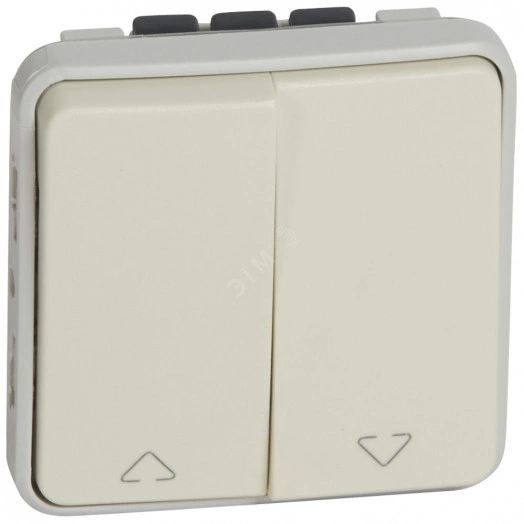 Переключатель двойной для жалюзи, цвет белый