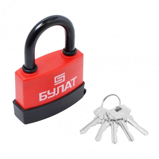 Замок навесной Булат ВС 1-П80ПЛ всепогодный 5кл. d=12мм