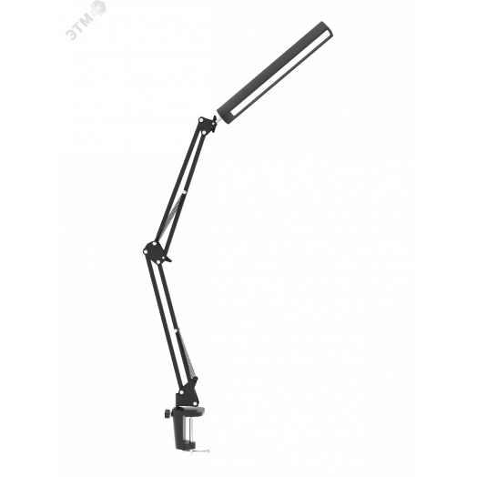 Светильник настольный светодиодный на струбцине 13 Вт Черный