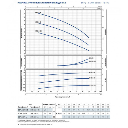 Насос поверхностный центробежный 2CP 25/130 N