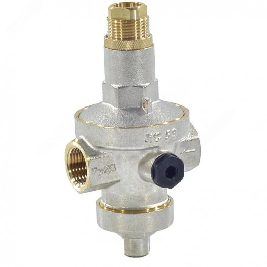 Регулятор давления мембранный латунь Ду 25 Ру 25  ВР Рн1-7 бар с выходом манометр