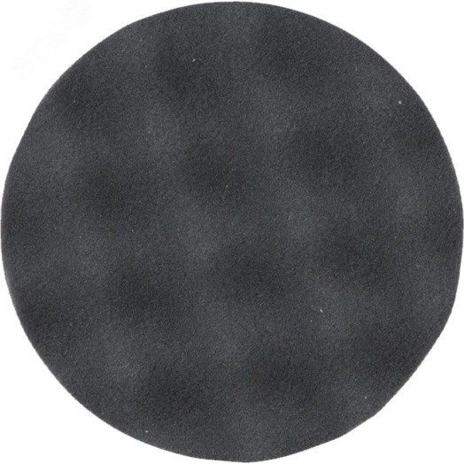 Насадка полировальная из поролона 125 мм (волнистая, черная, липучка)