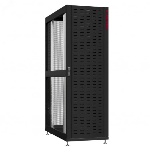 Шкаф серверный 24U 800х1200 передняя дверь: протект IP41. задняя дверь: одностворчатая перфорированная IP20. боковые панели: без. цвет: черный RAL9005 