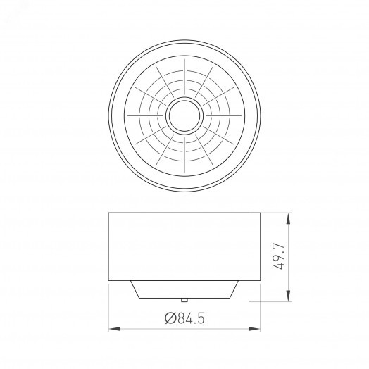 Рефлектор с посадочным кольцом LGD-REFLECTOR-RING-R85 (BK) (Arlight, Металл)