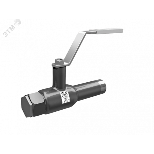 Кран шаровой стальной цельносварной спускной стандартнопроходной DN32 PN40 муфта/приварка
